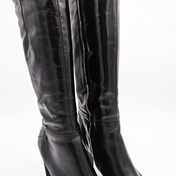 Sundance Raquel Black Leather Knee High Boots EU41 - Made in Italy - Picture 4 of 7